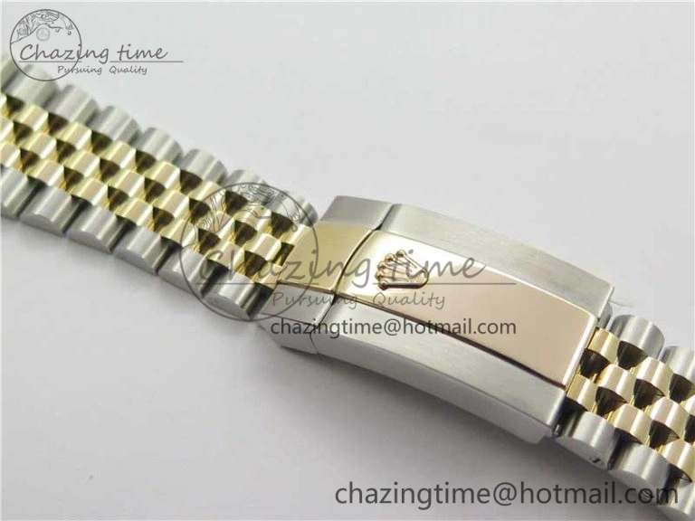 Thermal DateJust 41 126333 SS YG Wrapped WWF Best Edition Gray Roman Makers Dial on SS YG Wrapped Jubilee Bracelet A 3127