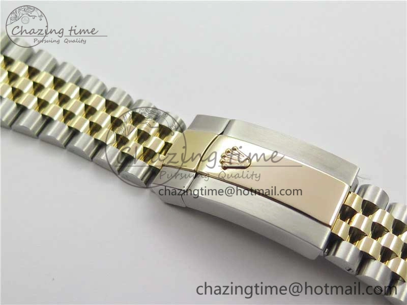 Thermal DateJust 41 126333 SS YG Wrapped WWF Best Edition Gray Roman Makers Dial on SS YG Wrapped Jubilee Bracelet A 3127