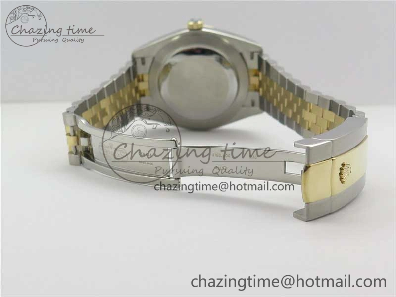 Thermal DateJust 41 126333 SS YG Wrapped WWF Best Edition Gray Roman Makers Dial on SS YG Wrapped Jubilee Bracelet A 3127