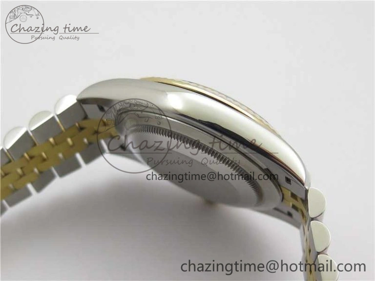 DateJust 41 126333 Wrapped SS YG 3AF 1:1 Best Edition YG Dial Crystal Markers on Wrapped SS YG Jubilee Bracelet A Premium 2541