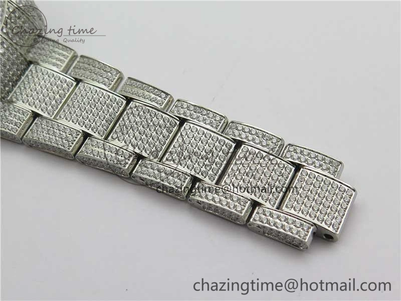 DateJust 41 126334 904 Full Paved Diamonds BP Maker Best Edition Gray Dial on Oyster Bracelet A Packable 2544