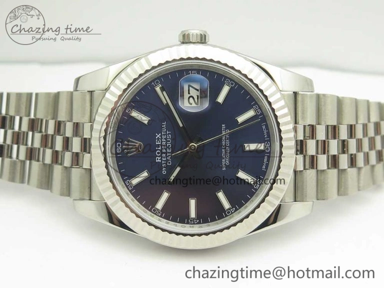 DateJust 41 126334 904L SS DJF 1:1 Best Edition Blue Dial on Jubilee Bracelet A TechFriendly 3300