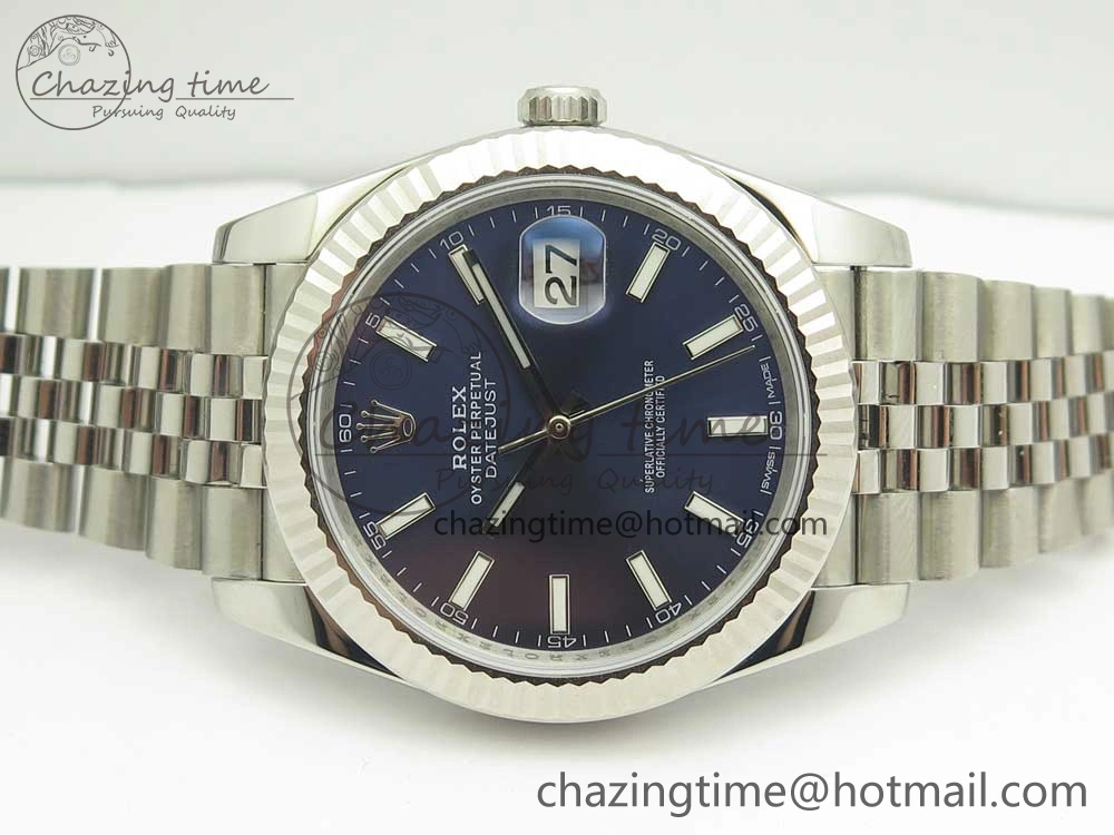 DateJust 41 126334 904L SS DJF 1:1 Best Edition Blue Dial on Jubilee Bracelet A TechFriendly 3300