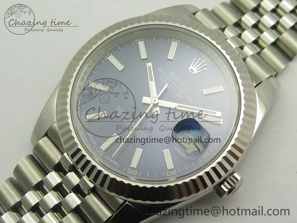 DateJust 41 126334 904L SS DJF 1:1 Best Edition Blue Dial on Jubilee Bracelet A TechFriendly 3300