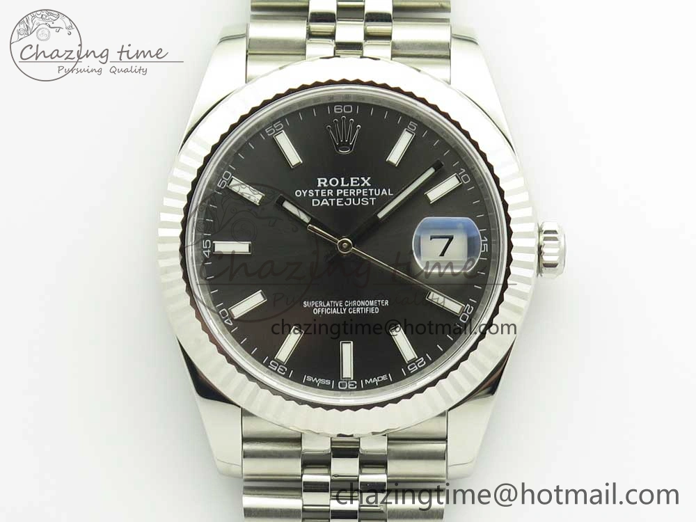SportInspired DateJust 41 126334 904L SS DJF 1:1 Best Edition Gray Dial on Jubilee Bracelet A 3301