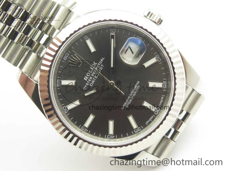 SportInspired DateJust 41 126334 904L SS DJF 1:1 Best Edition Gray Dial on Jubilee Bracelet A 3301