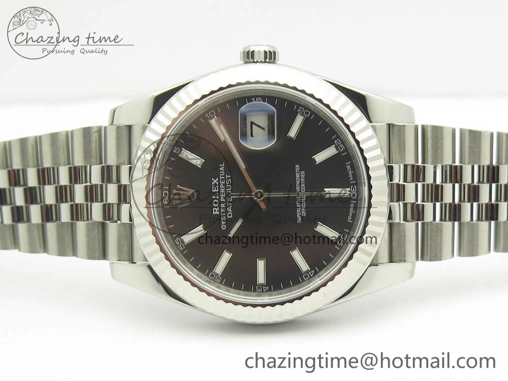 SportInspired DateJust 41 126334 904L SS DJF 1:1 Best Edition Gray Dial on Jubilee Bracelet A 3301