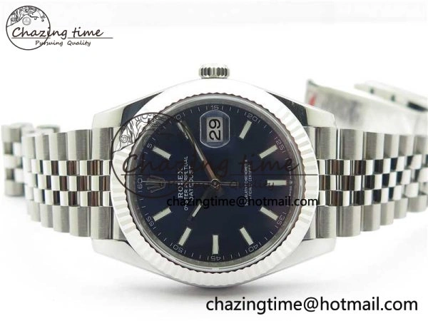 FreshLook DateJust 41 126334 904L SS VSF 1:1 Best Edition Blue Dial on 904L Jubilee Bracelet VS 2646