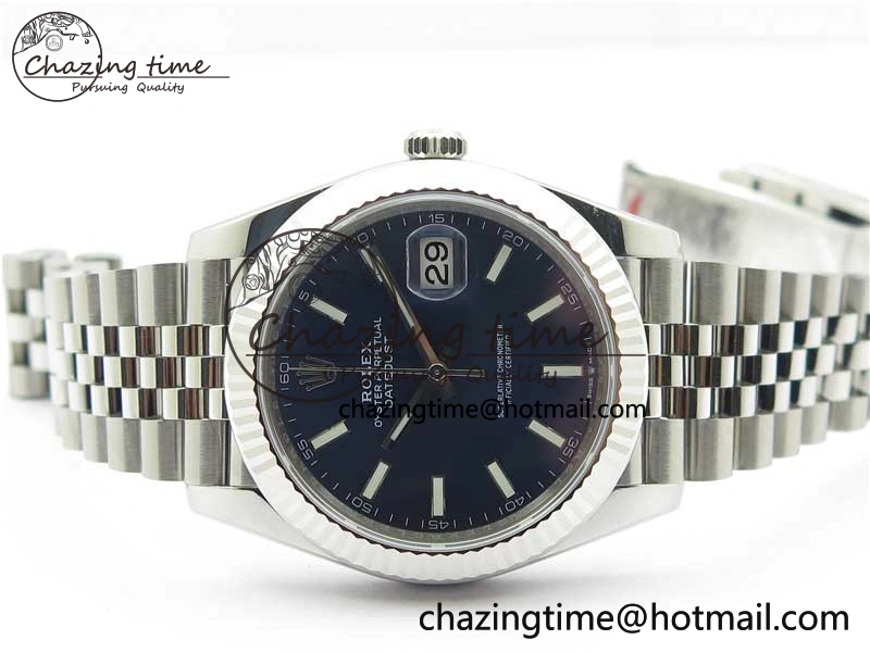 FreshLook DateJust 41 126334 904L SS VSF 1:1 Best Edition Blue Dial on 904L Jubilee Bracelet VS 2646