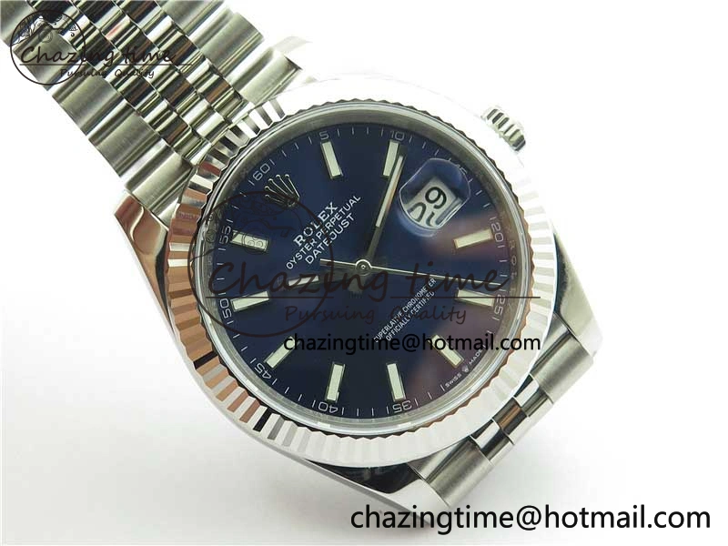 FreshLook DateJust 41 126334 904L SS VSF 1:1 Best Edition Blue Dial on 904L Jubilee Bracelet VS 2646