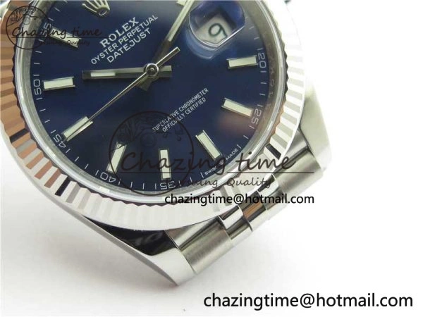 FreshLook DateJust 41 126334 904L SS VSF 1:1 Best Edition Blue Dial on 904L Jubilee Bracelet VS 2646
