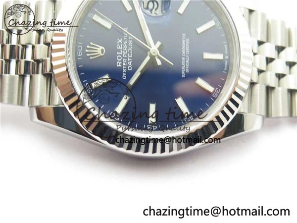 FreshLook DateJust 41 126334 904L SS VSF 1:1 Best Edition Blue Dial on 904L Jubilee Bracelet VS 2646