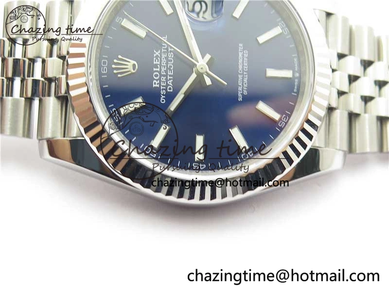 FreshLook DateJust 41 126334 904L SS VSF 1:1 Best Edition Blue Dial on 904L Jubilee Bracelet VS 2646