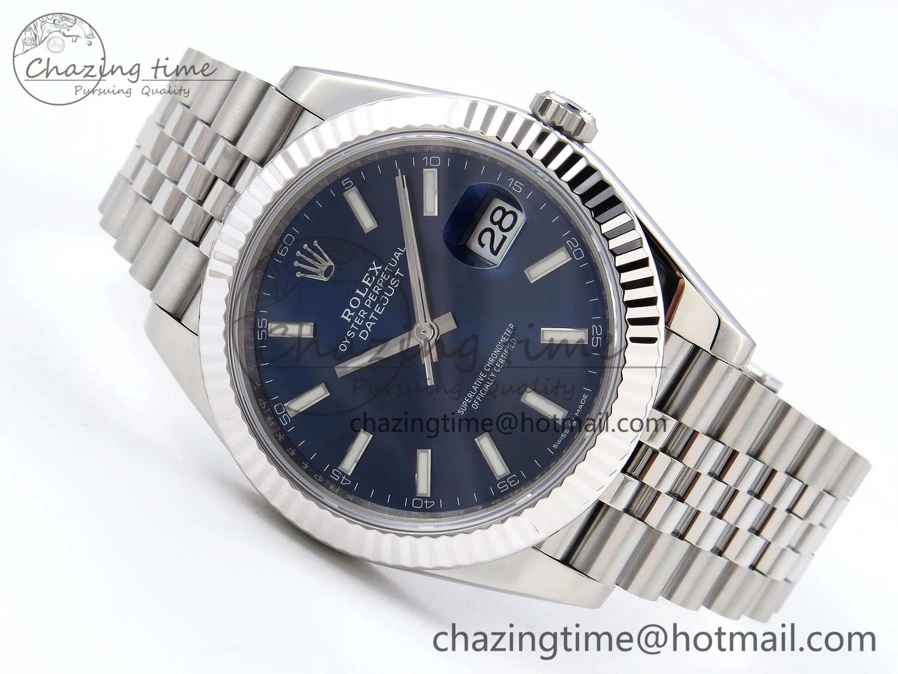 Durable DateJust 41 126334 904L SS VSF 1:1 Best Edition Blue Dial on Jubilee Bracelet VS 1327