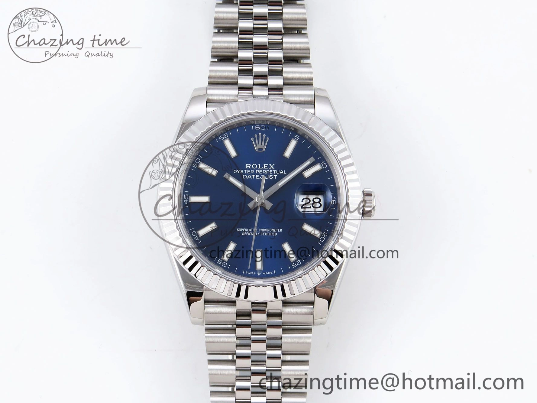 Durable DateJust 41 126334 904L SS VSF 1:1 Best Edition Blue Dial on Jubilee Bracelet VS 1327