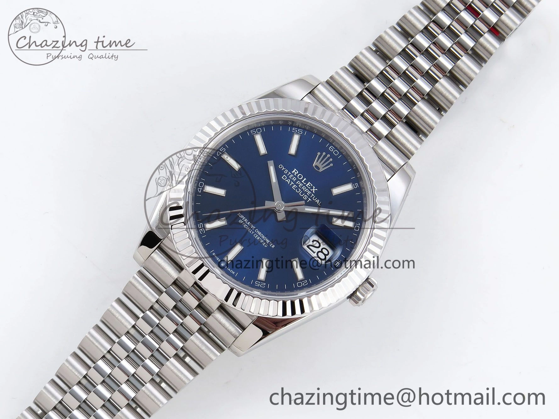 Durable DateJust 41 126334 904L SS VSF 1:1 Best Edition Blue Dial on Jubilee Bracelet VS 1327