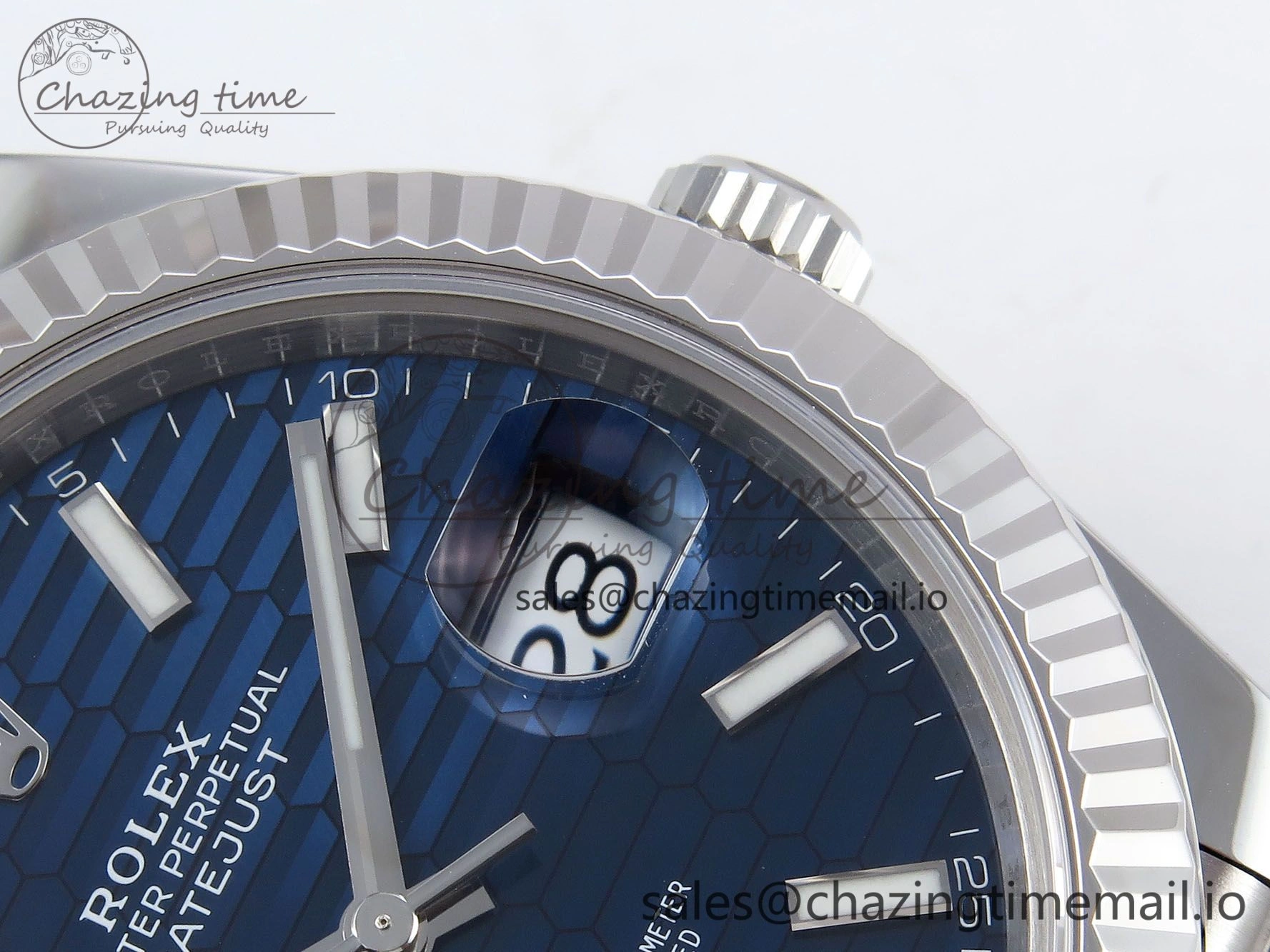 DateJust 41 126334 904L SS VSF 1:1 Best Edition Blue Textured Dial on Jubilee Bracelet VS Versatile 1326