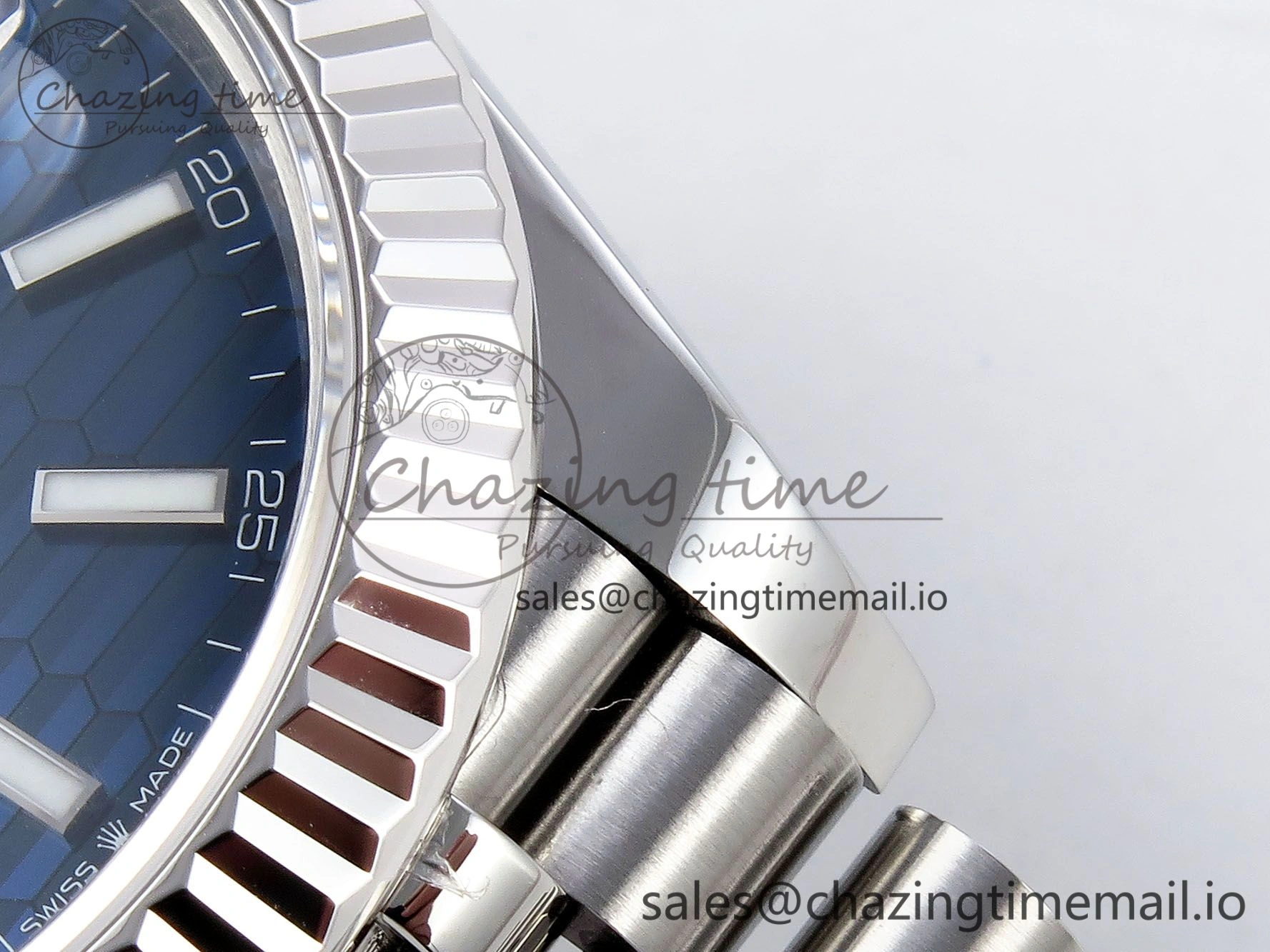 DateJust 41 126334 904L SS VSF 1:1 Best Edition Blue Textured Dial on Jubilee Bracelet VS Versatile 1326