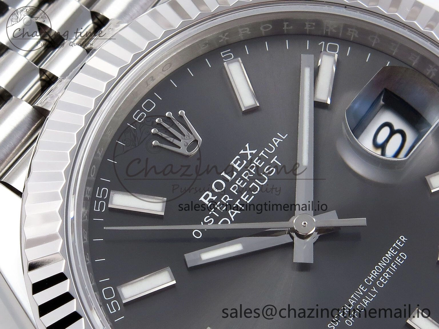 DateJust 41 126334 904L SS VSF 1:1 Best Edition Gray Dial on Jubilee Bracelet VS TimelessDesign 1325