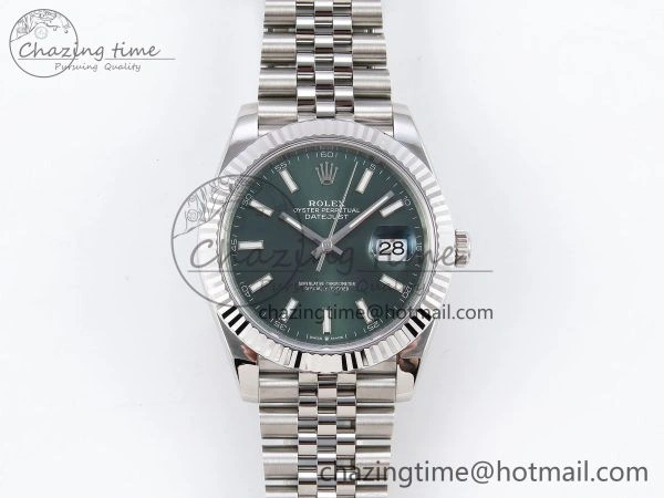 DateJust 41 126334 904L SS VSF 1:1 Best Edition Green Dial on Jubilee Bracelet VS MultiPurpose 1323