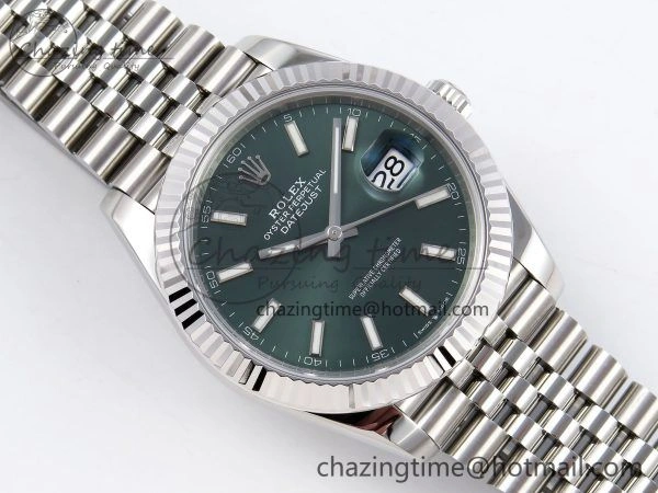 DateJust 41 126334 904L SS VSF 1:1 Best Edition Green Dial on Jubilee Bracelet VS MultiPurpose 1323
