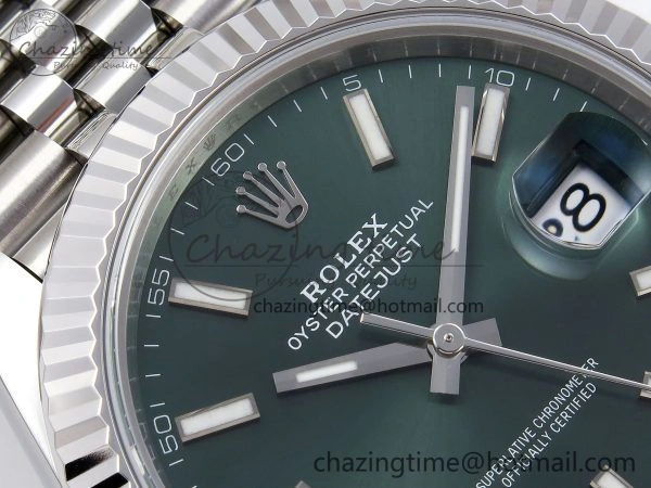 DateJust 41 126334 904L SS VSF 1:1 Best Edition Green Dial on Jubilee Bracelet VS MultiPurpose 1323