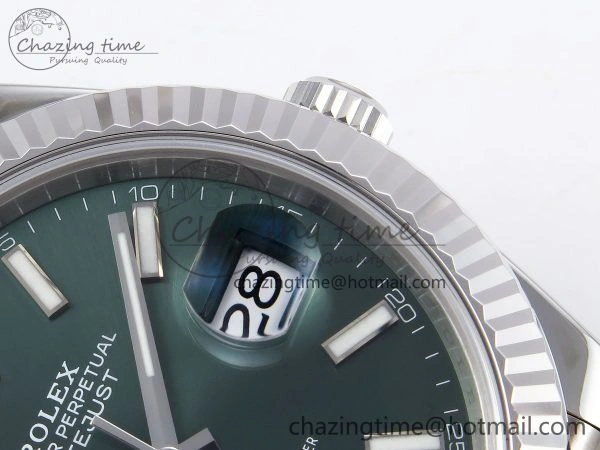DateJust 41 126334 904L SS VSF 1:1 Best Edition Green Dial on Jubilee Bracelet VS MultiPurpose 1323
