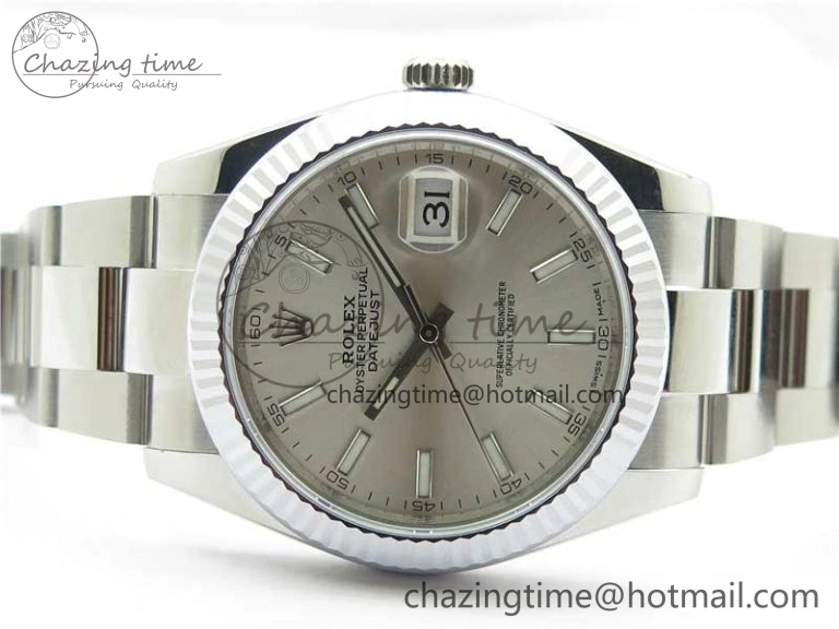 DateJust 41 126334 904L SS VSF 1:1 Best Edition Silver Dial on Oyster Bracelet VS GoodFit 2763