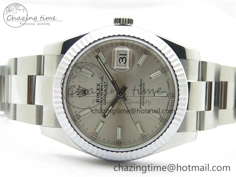 DateJust 41 126334 904L SS VSF 1:1 Best Edition Silver Dial on Oyster Bracelet VS GoodFit 2763