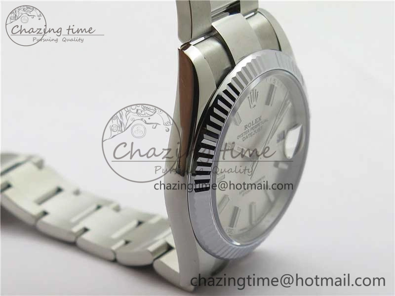 DateJust 41 126334 904L SS VSF 1:1 Best Edition Silver Dial on Oyster Bracelet VS GoodFit 2763