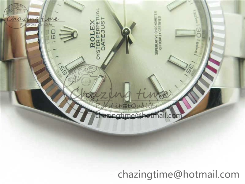 DateJust 41 126334 904L SS VSF 1:1 Best Edition Silver Dial on Oyster Bracelet VS GoodFit 2763
