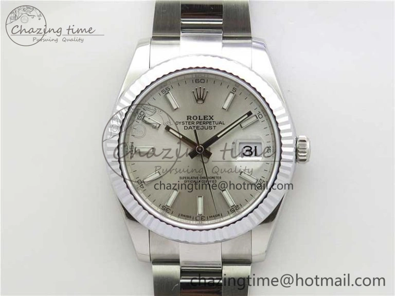 DateJust 41 126334 904L SS VSF 1:1 Best Edition Silver Dial on Oyster Bracelet VS GoodFit 2763