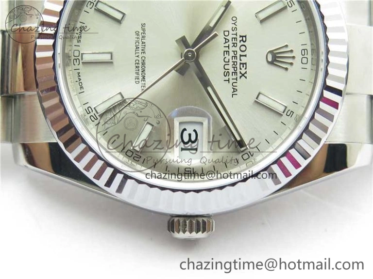 DateJust 41 126334 904L SS VSF 1:1 Best Edition Silver Dial on Oyster Bracelet VS GoodFit 2763