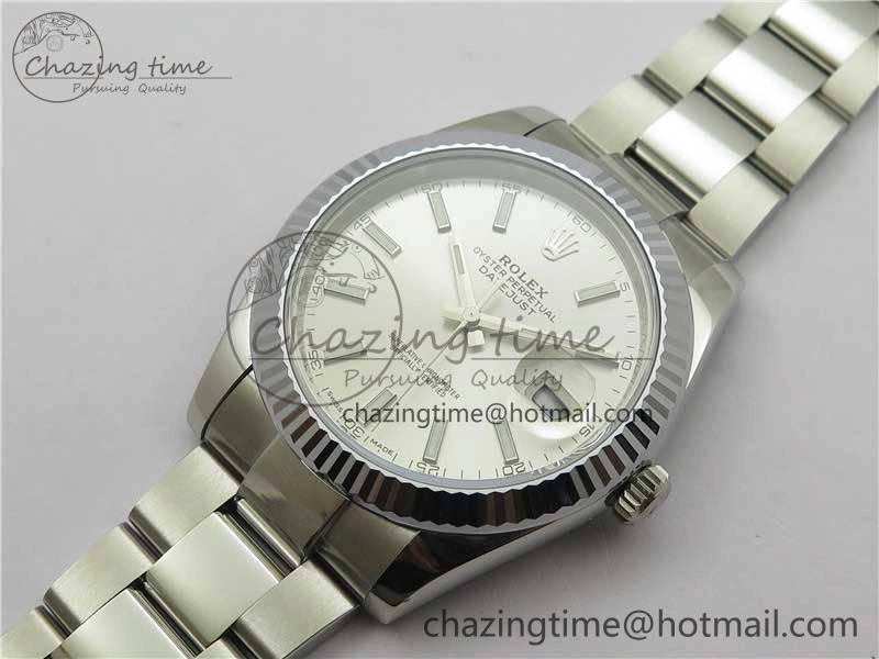 DateJust 41 126334 904L SS VSF 1:1 Best Edition Silver Dial on Oyster Bracelet VS GoodFit 2763