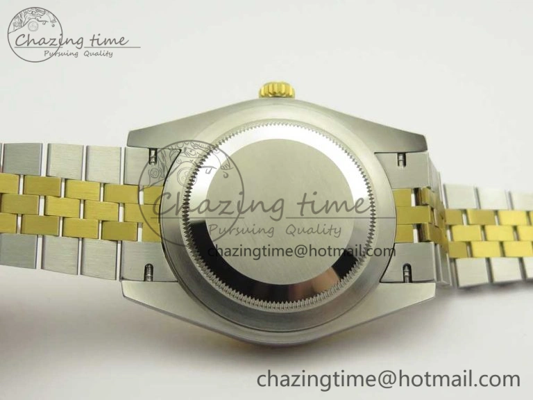 UrbanStyle DateJust 41 126334 904L SS YG DJF 1:1 Best Edition Gold Dial Diamond Markers on SS YG Jubilee Bracelet A 3250