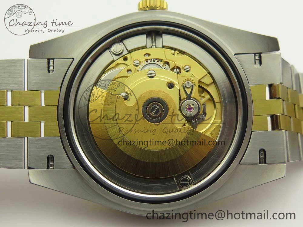 UrbanStyle DateJust 41 126334 904L SS YG DJF 1:1 Best Edition Gold Dial Diamond Markers on SS YG Jubilee Bracelet A 3250