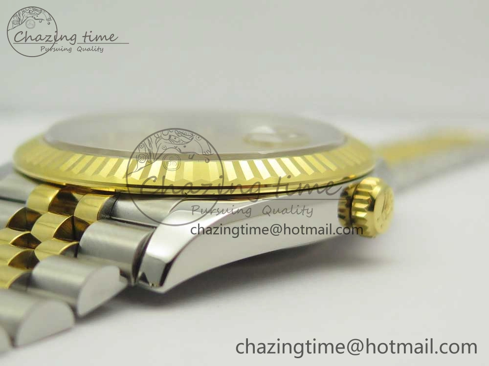 UrbanStyle DateJust 41 126334 904L SS YG DJF 1:1 Best Edition Gold Dial Diamond Markers on SS YG Jubilee Bracelet A 3250