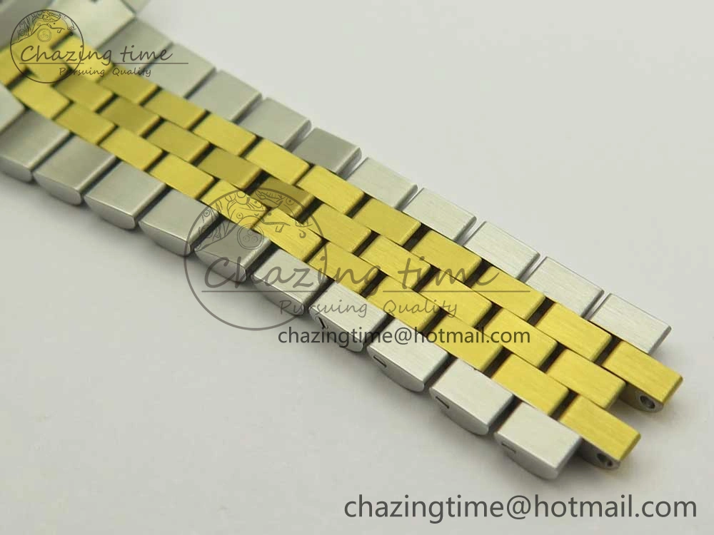 Sleek DateJust 41 126334 904L SS YG DJF 1:1 Best Edition Gold Dial Sticks Markers on SS YG Jubilee Bracelet A 3249