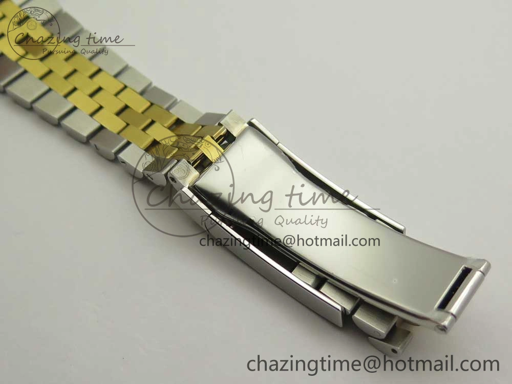 Sleek DateJust 41 126334 904L SS YG DJF 1:1 Best Edition Gold Dial Sticks Markers on SS YG Jubilee Bracelet A 3249