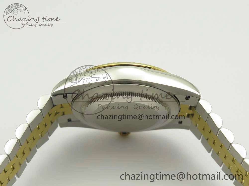 Sleek DateJust 41 126334 904L SS YG DJF 1:1 Best Edition Gold Dial Sticks Markers on SS YG Jubilee Bracelet A 3249