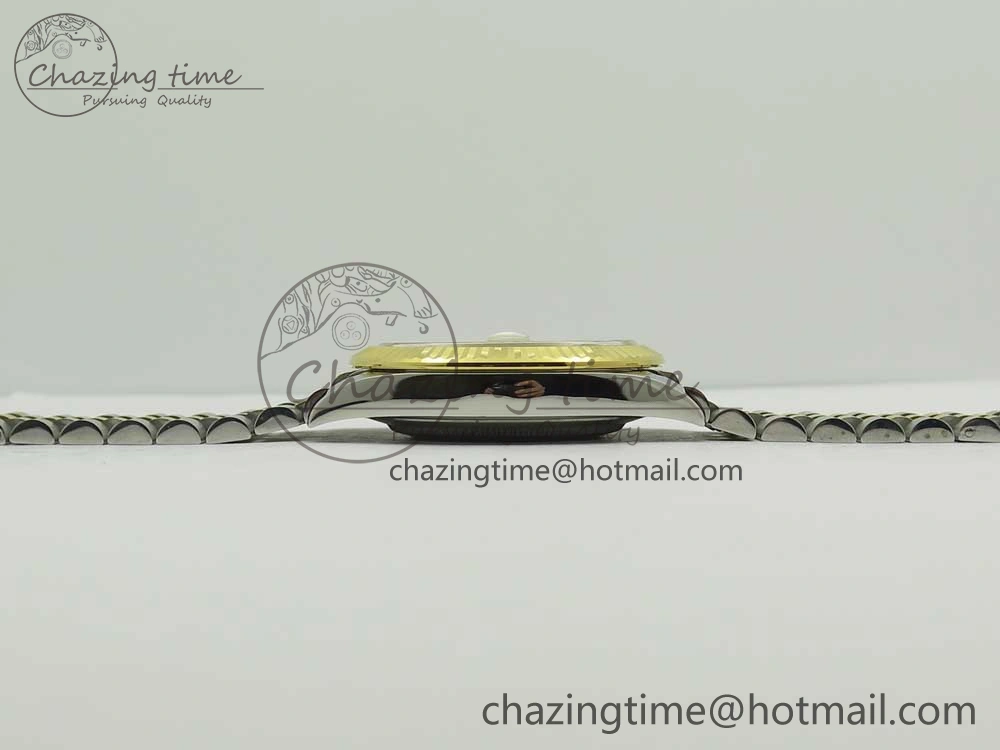 Sleek DateJust 41 126334 904L SS YG DJF 1:1 Best Edition Gold Dial Sticks Markers on SS YG Jubilee Bracelet A 3249
