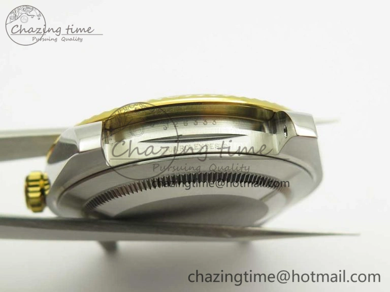 Sleek DateJust 41 126334 904L SS YG DJF 1:1 Best Edition Gold Dial Sticks Markers on SS YG Jubilee Bracelet A 3249