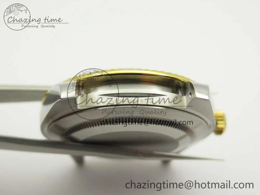 Sleek DateJust 41 126334 904L SS YG DJF 1:1 Best Edition Gold Dial Sticks Markers on SS YG Jubilee Bracelet A 3249