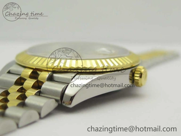 DateJust 41 126334 904L SS YG DJF 1:1 Best Edition Silver Dial Stick Markers on SS YG Jubilee Bracelet A Soft 3247