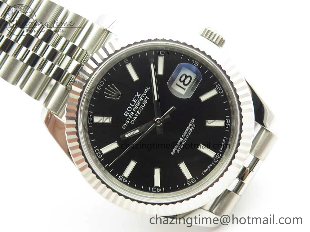 DateJust 41 126334 ARF 1:1 Best Edition 904L Steel Black Dial on Jubilee Bracelet A Trendy 3256