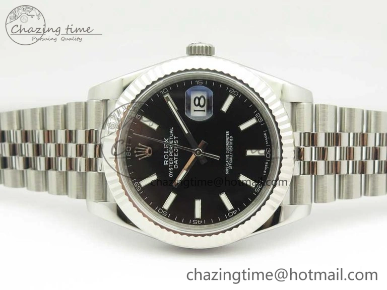 DateJust 41 126334 ARF 1:1 Best Edition 904L Steel Black Dial on Jubilee Bracelet A Trendy 3256
