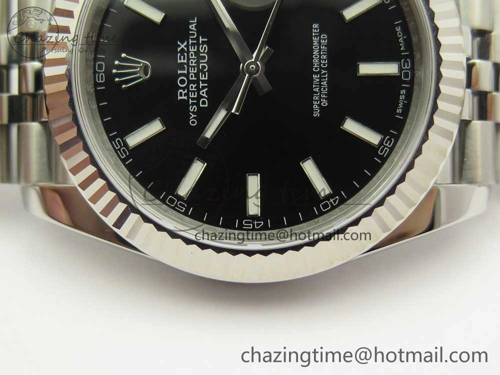 DateJust 41 126334 ARF 1:1 Best Edition 904L Steel Black Dial on Jubilee Bracelet A Trendy 3256