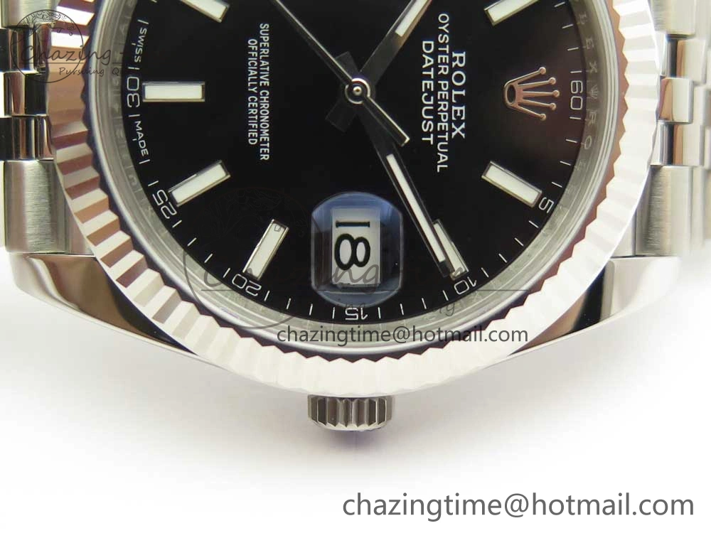 DateJust 41 126334 ARF 1:1 Best Edition 904L Steel Black Dial on Jubilee Bracelet A Trendy 3256