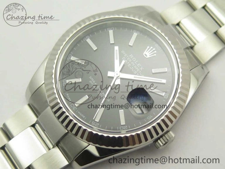 Neat DateJust 41 126334 ARF 1:1 Best Edition 904L Steel Black Dial on Oyster Bracelet A 3308