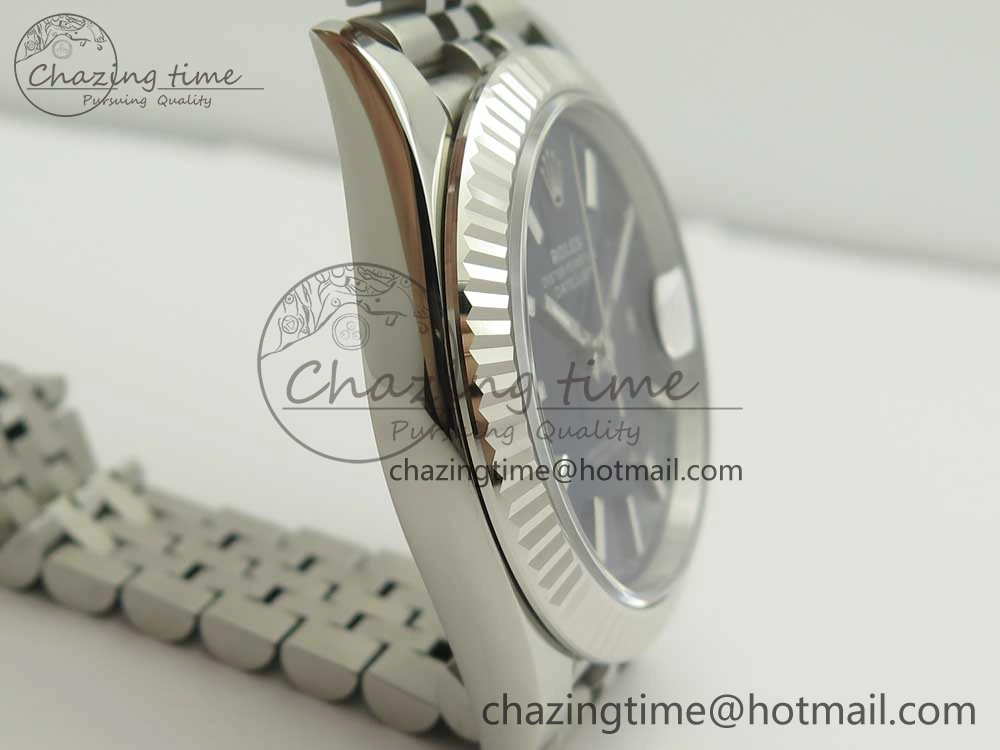 TopPick DateJust 41 126334 ARF 1:1 Best Edition 904L Steel Blue Dial on Jubilee Bracelet A 3254